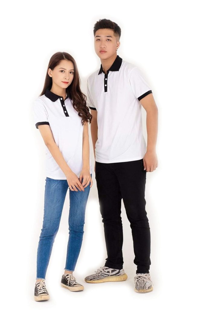 ao thun trang co den